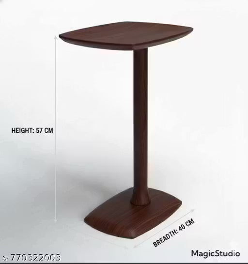 Premium Solid Wood Side Table / Pedestal Stand for Living Room, Bedroom & Office