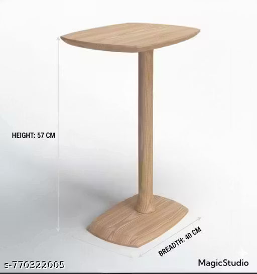 Premium Solid Wood Side Table / Pedestal Stand for Living Room, Bedroom & Office